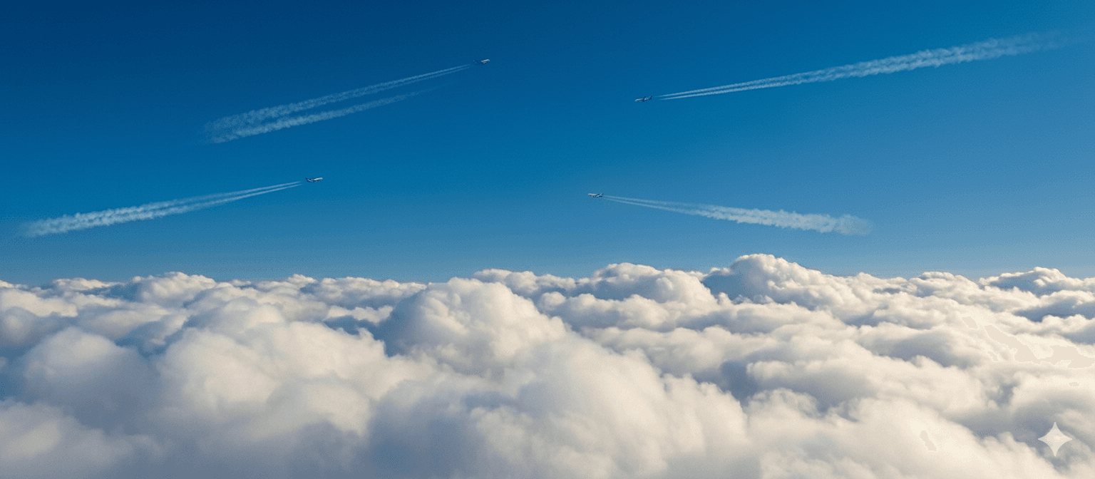 Flights above the clouds